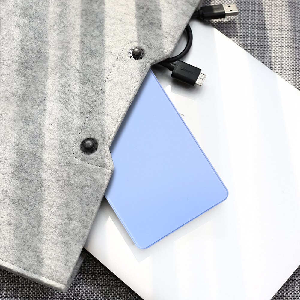 2.5" USB 2.0 SATA HD Box 1TB HDD Hard Drive External Enclosure Case Support Up to 2TB Data Transfer Backup Tool For PC Laptop