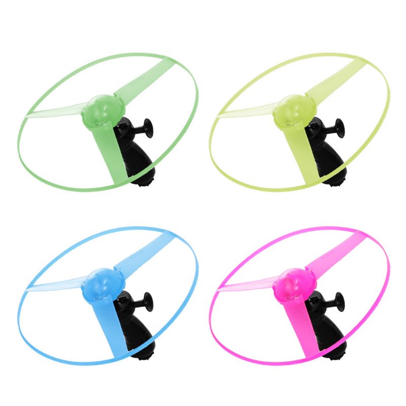 10 stuks/set lichtgevende vliegende schotel trekkoord led licht hand kinderen buitenspeelgoed 094f