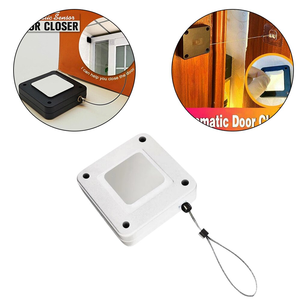 Punch-Free Automatic Sensor Door Closer, Automatic Door Closer for All Door