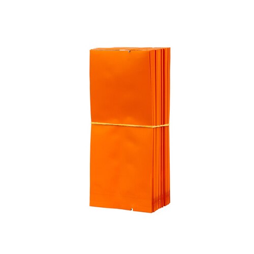 200 teile/los Tee taschen Reinem Aluminium Tasche Wärme Dichtung Verpackung Beutel Lebensmittel Kaffee Tee Tasche 13*5.5*2,5 cm: Orange
