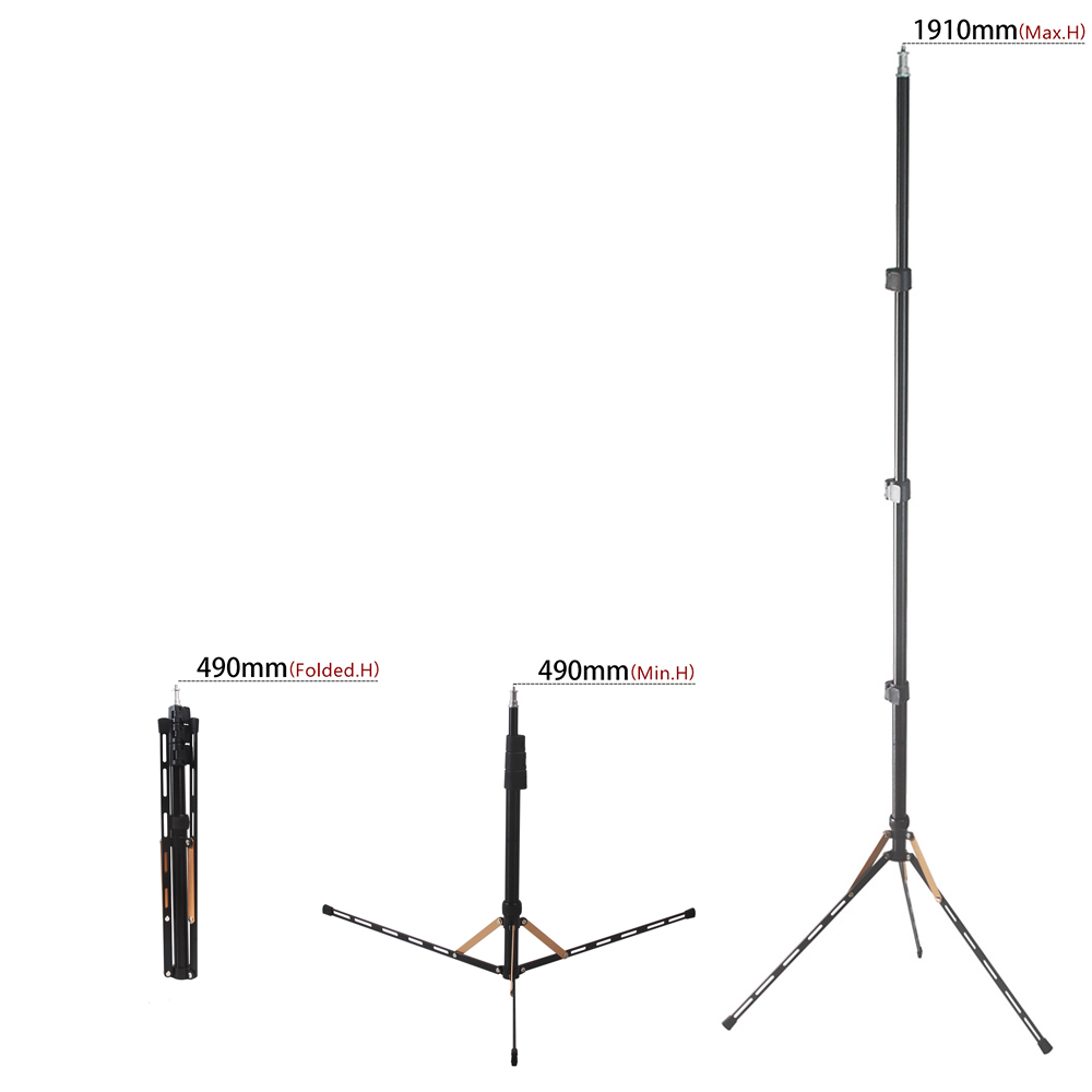 Cadiso LED Tripod Compact Strobe Light Stand Softbox For Shooting Studio Ring Photographic Lighting Flash Umbrellas Reflector