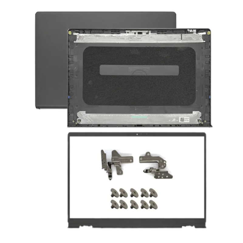 Coque pour ordinateur portable Dell Tystro, couvercle arrière, boîtier supérieur, lunette avant, charnière, noir, gris argent, Dell Tystro 15, 3510, 3511, 3515, 3520, 3525,: Clair