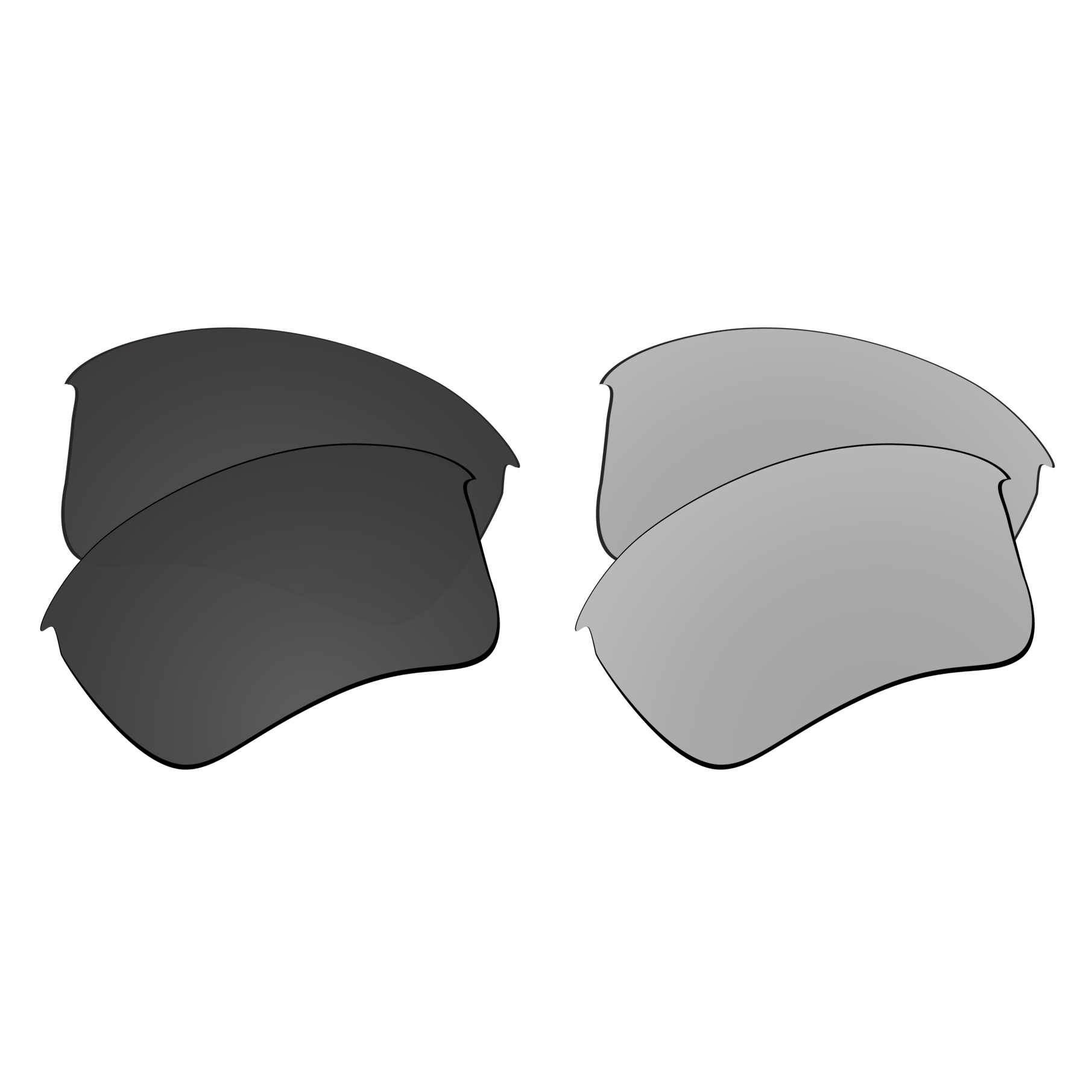 Lentes de substituição polarizadas snark para óculos de sol oakley half jacket 2.0 xl (apenas lentes)-várias escolhas: Damasco