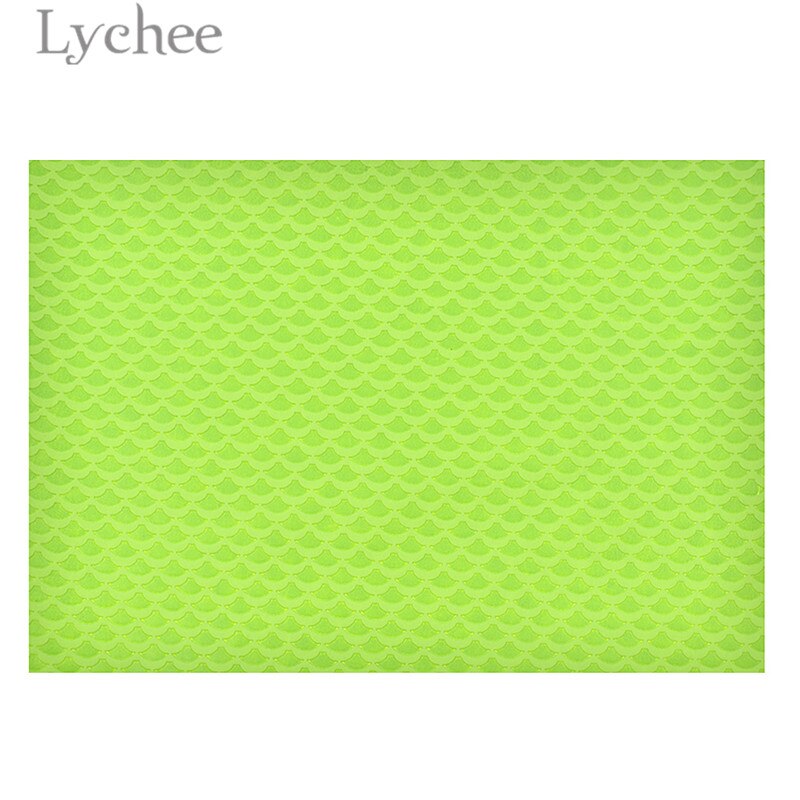 Lychee 15 x 21cm a5 schelp zeemeermin reliëf imitatieleer stof synthetisch leer diy materiaal voor handtas kledingstukken: 4