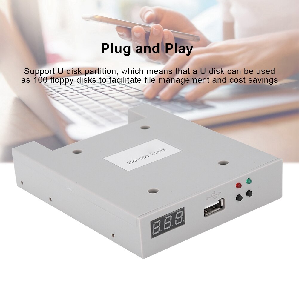 FDD-UDD U144K 1.44MB USB SSD Floppy Drive Emulator for Industrial Controllers