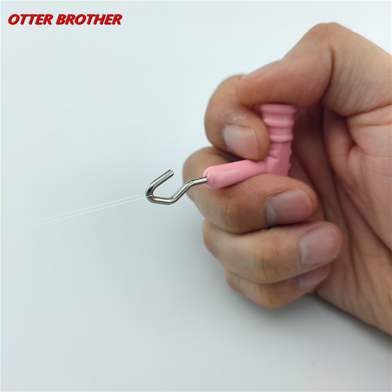 1Pcs Vissen Zee Rvs Knoop Puller Tool Rig Maken Karper Terminal Tackle Maken Accessoires