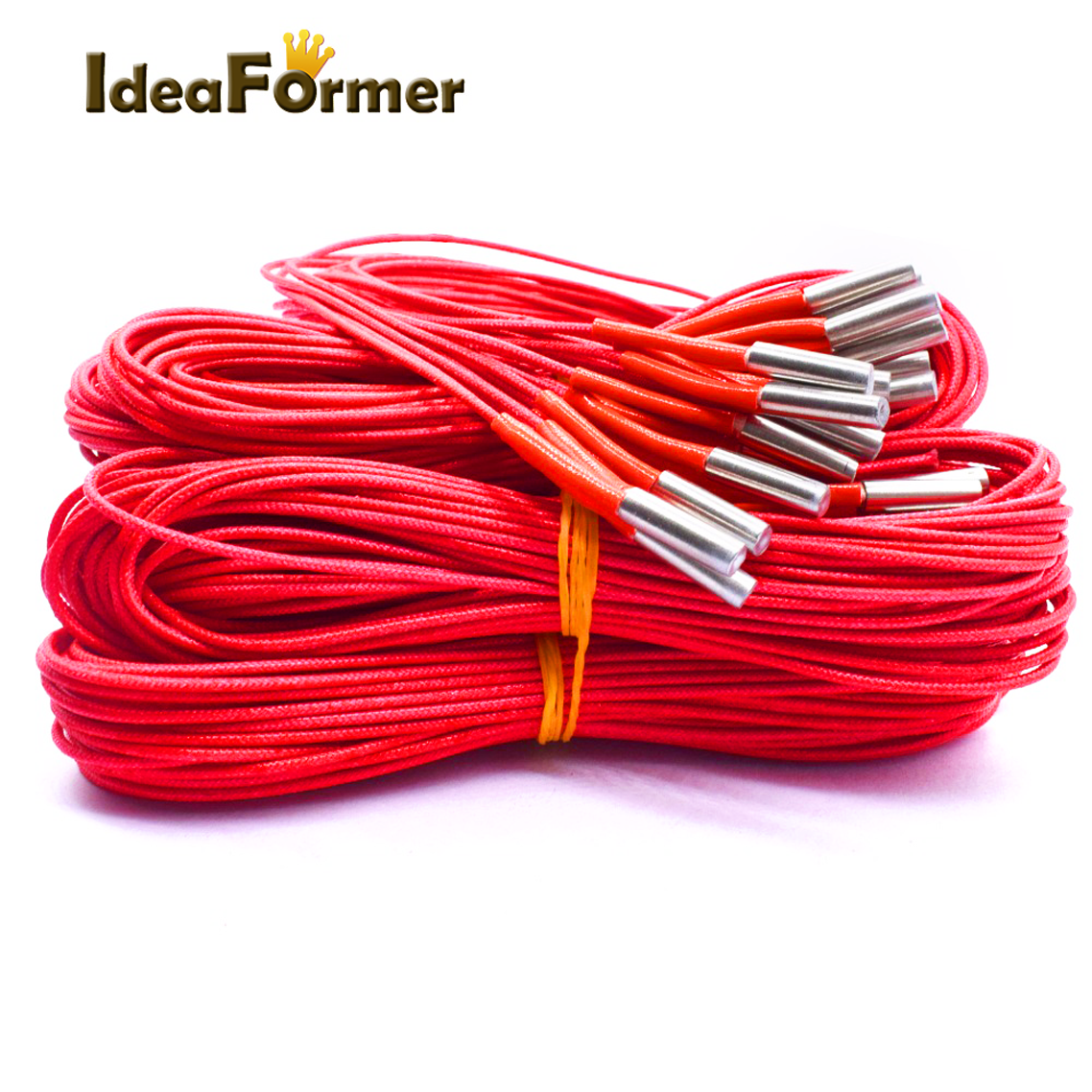 Calentador de cartucho para impresoras 3D, 12V/24V, 40W, 6x20mm, 1m, rojo, para extrusora MK Mendel Reprap, piezas de calor, accesorios para impresora 3D, 1 Uds.