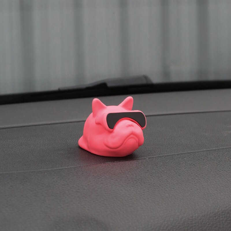 Auto persoonlijkheid franse bulldog decoratie auto interieur honden speelgoed decoratie ornament auto interieur producten auto accessoires