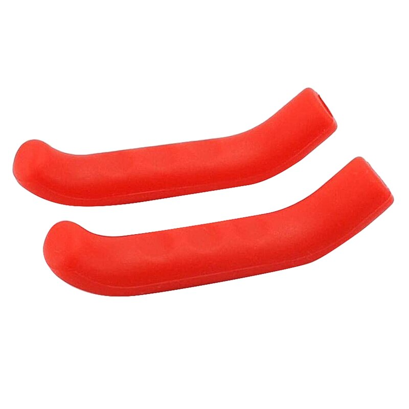 Gummi sykkel bremsehylse håndtak beskyttelsesdeksel til 2 xiaomi  m365 ( rød)