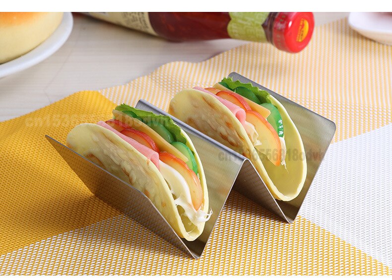 Taco holder stand pancake holder