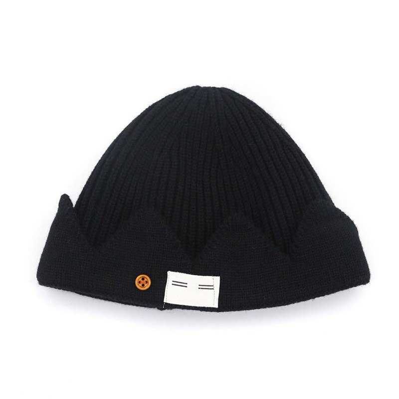 Winter Warm Beanie Hat Ski Visser Cap Cosplay Knit Cap Unisex Hip Hop Hoed Outdoor Sport Fietsen H7JP: Black