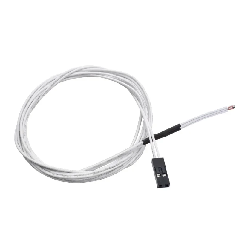100K Ntc 3950 Thermistors Sensoren Met Kabel 3d Printers Onderdelen Temperatuur Deel Wit 1M Lijn Accessoires Met Duponterminal