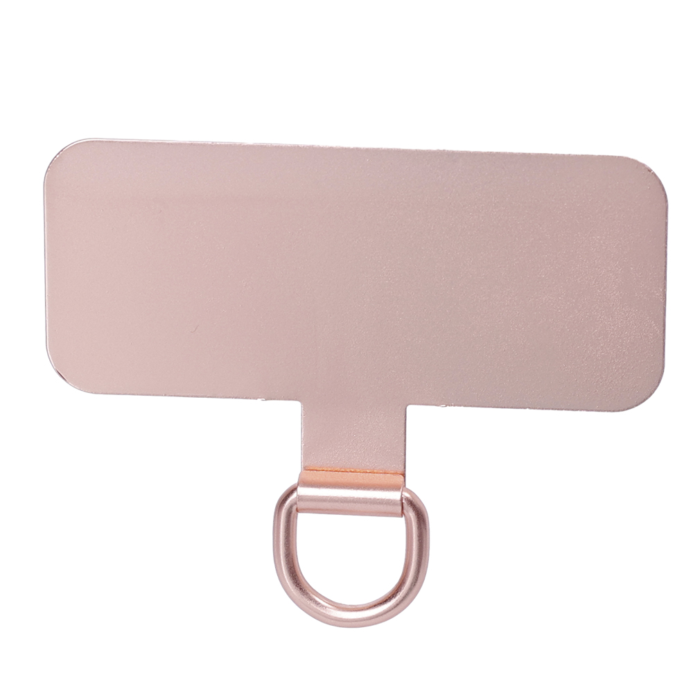 4/1PCS Metal Mobile Phone Lanyard Patch Universal Stainless Steel Card Ultra Thin Anti Lost Smartphones Hanging Rope Tab Clips: Yellow / Gold