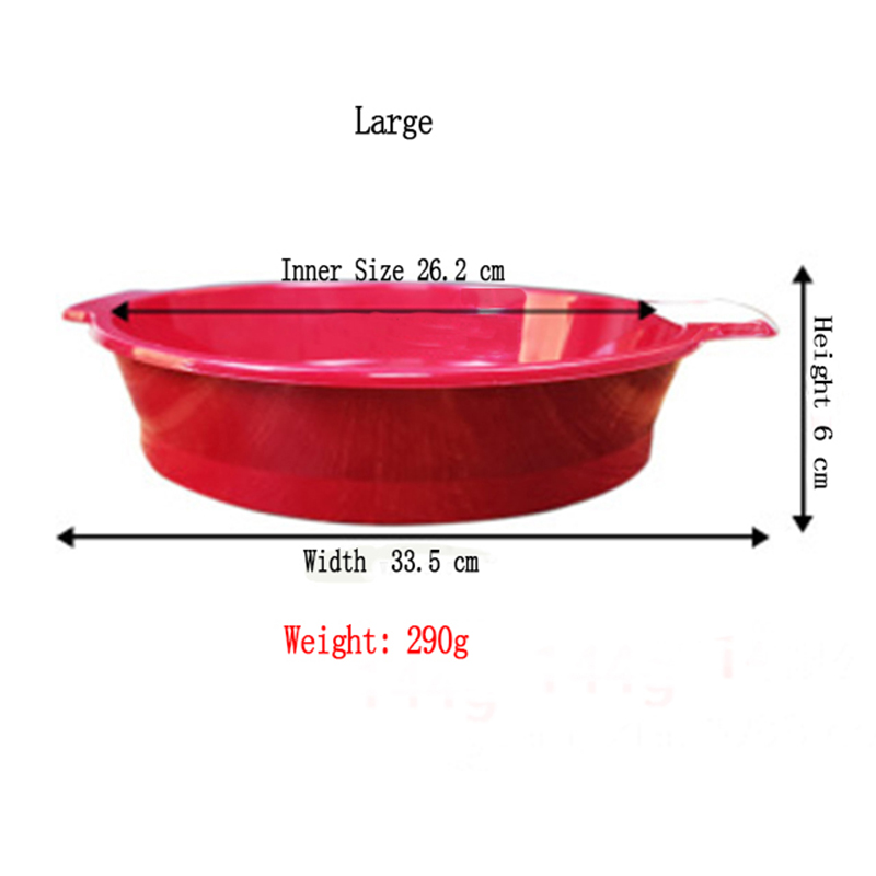 Tamiz de harina de malla fina para cocina, utensilios profesionales para hornear, redondos, grandes/pequeños, accesorios para hornear: Large