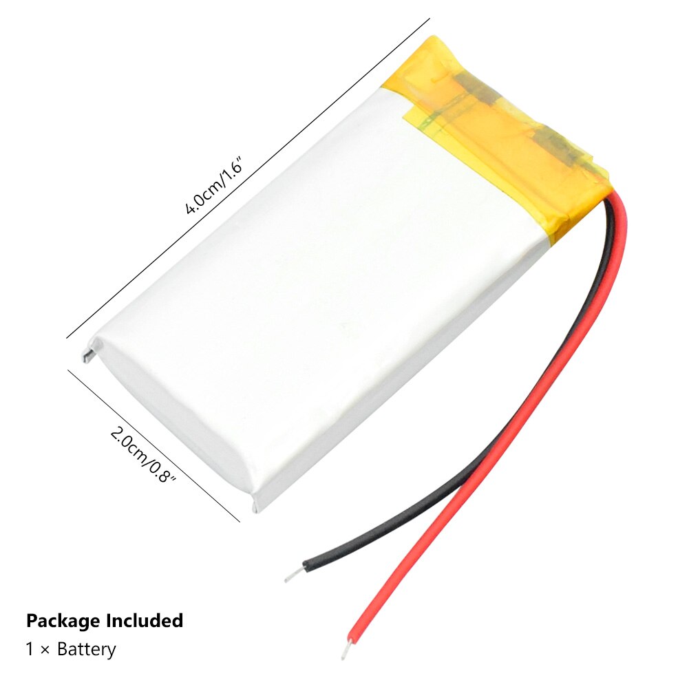 POSTHUMAN 602040 Li-ion Battery 3.7v 500mah for GPS MP3 MID PSP Bluetooth Speaker Li-Po Rechargeable Battery 602040 40x20x6mm