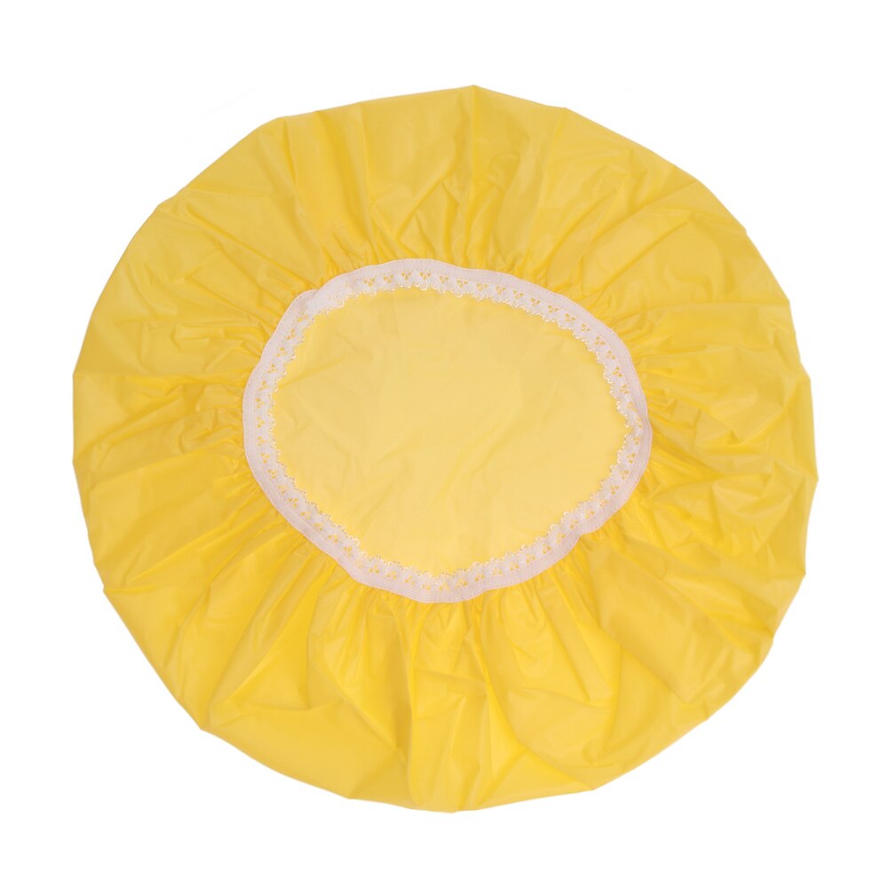 Elastische Badmutsen Hotel Haar Product Waterdichte Douche Cap Keuken Fume Cap Badmutsen Bad Producten Verschillende Effen Kleuren: Yellow