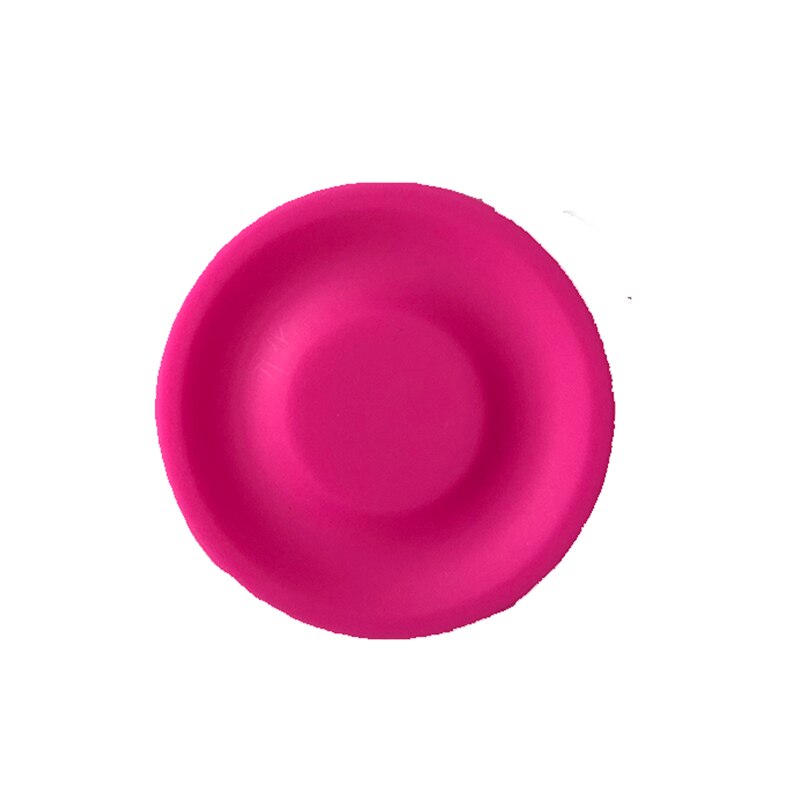 mini flying disk frisb silicone disc game parent-child interactive sports outdoor sports flying saucer fingertip toy: 1PC-Rose red