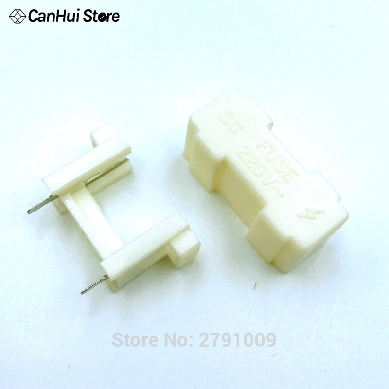 Fuse Holder 5*20mm Glass Safety Socket PCB Welding Plate Seat (10) Material Holder 5x20 Fuse Box Weld Line Plate Type Pin Type