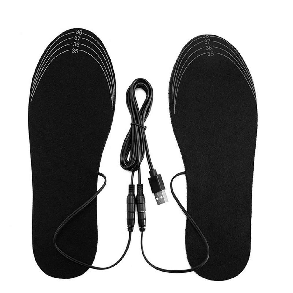 Solette riscaldanti elettriche solette riscaldanti USB possono essere tagliate con cavo USB autunno e inverno caldo piede tesoro lavato: 35-39