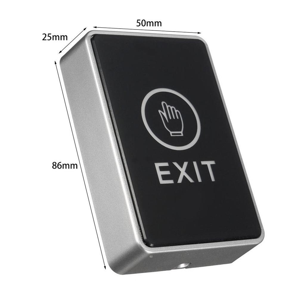 Push Touch Sensor Exit Button Security Access Control System Door Exit Release Button With LED Indicator Light For Home Office