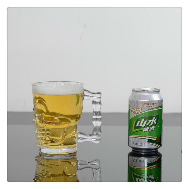 Crâne de luxe Transparent ménage bière Vodka Liqueur Tequila Brandy Bar personnalité vin verre originalité