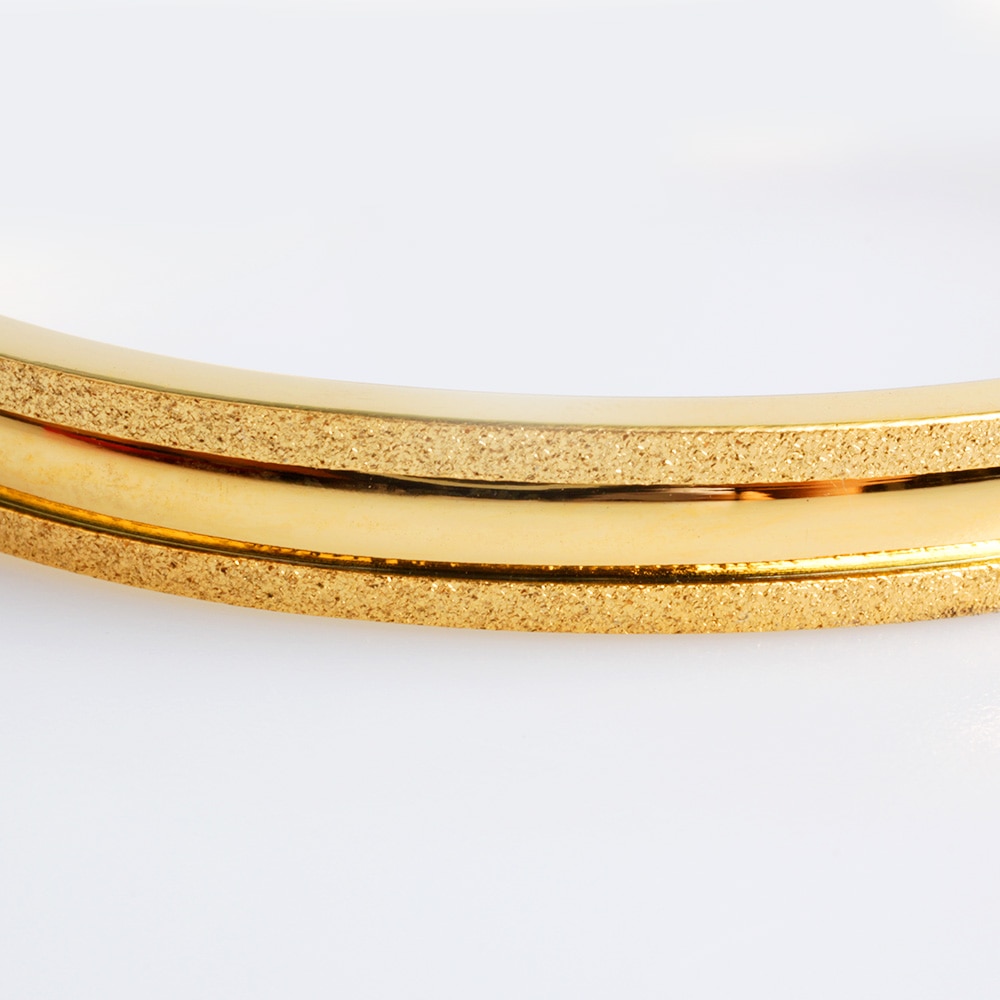 Fine4u b058 manguito pulseira para mulher 316l aço inoxidável sandblasted pulseiras & bangles 3 cores escolhas