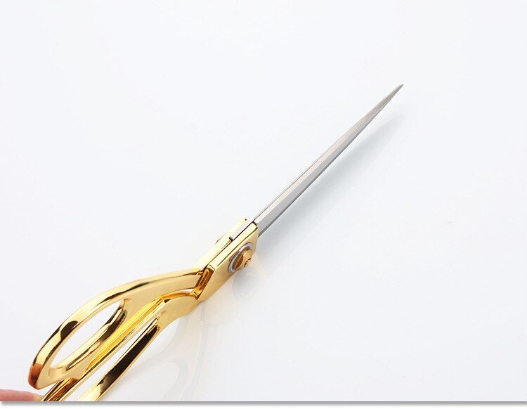 Gold Sewing Scissors Trimming Shears Cross-Stitch Stainless Steel Tailor Scissor Sewing Embroidery Fabric 23.8cm Sewing Scissors