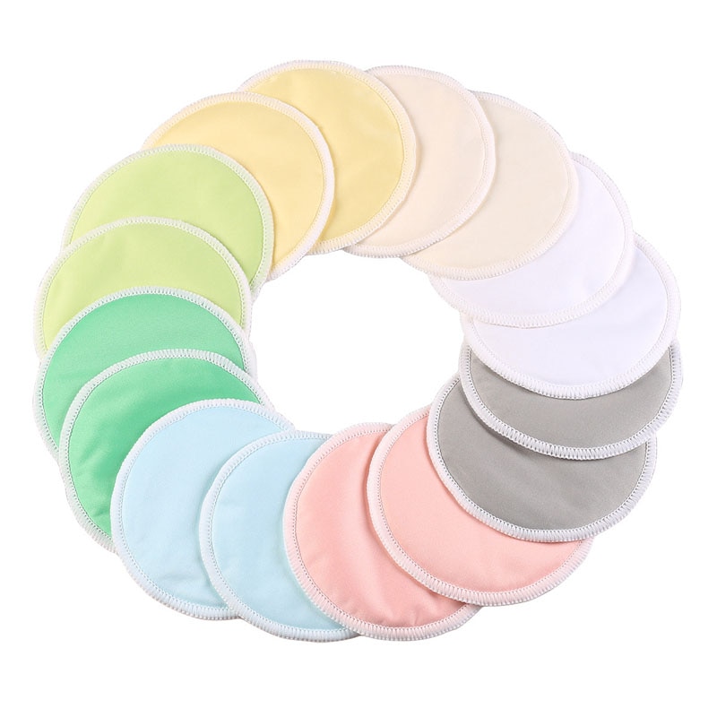 24pcs Reusable Breast Pads For Pregnant Women Mum Breastfeeding Waterproof Large Absorbency 12cm Maternity Nursing Pads Washable