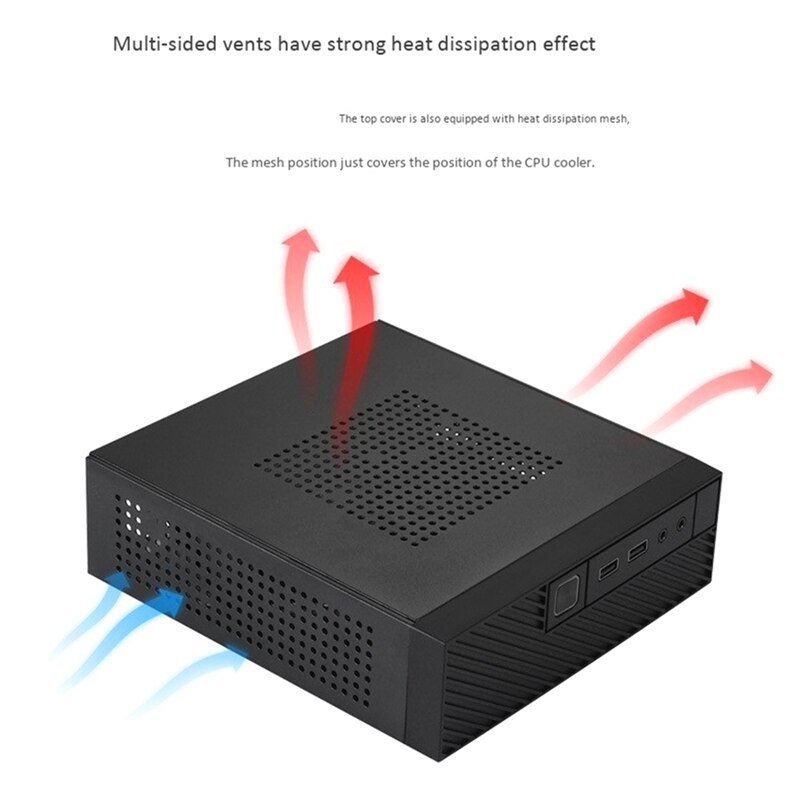 Itx computador caso m06 mini desktop caso htpc caso de controle industrial