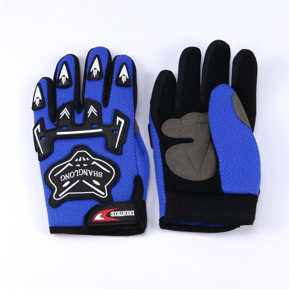 Youth/Kids Motorcycle Gloves fit ATV Motocross MX Dirt Bike Motorbike Off-Road: Blue / S