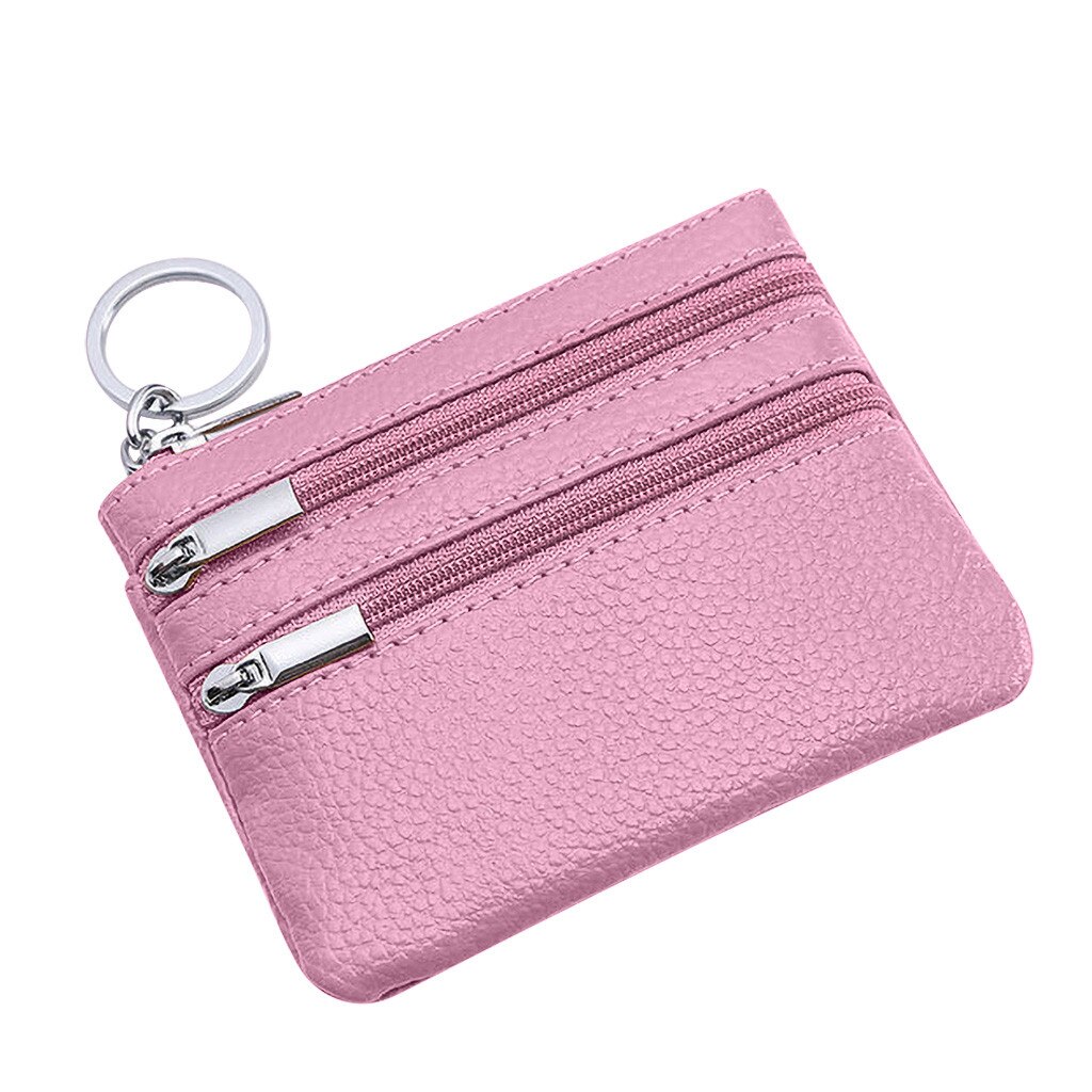 Aelicy Wallet Card Leather Men's Short Wallet Mini Wallet Small Folded Female Coin Purse Card Holder Wallet Coin Purse: PK