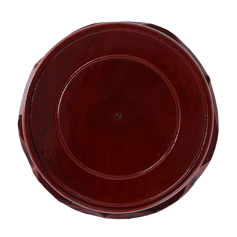 Base giratoria de madera para acuario, florero redondo de cerámica, Base de piedra, tetera, marco de madera, soporte para decoración del hogar, 1 ud.: 10cm