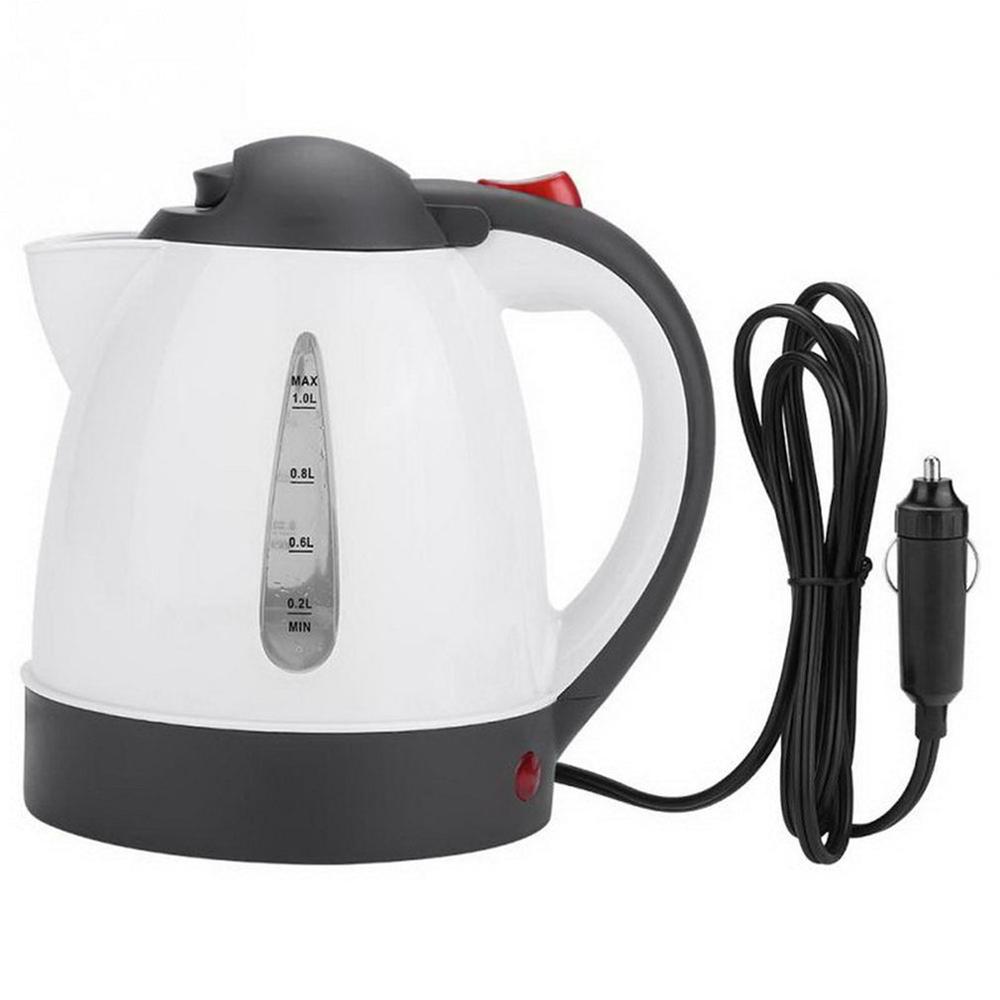 1L Elektrische Waterkoker Rvs 250W 24/12V Draagbare Reizen Water Boiler Pot Bpa Gratis Veilig en Gezond Gebruik Voor Keuken: 12V