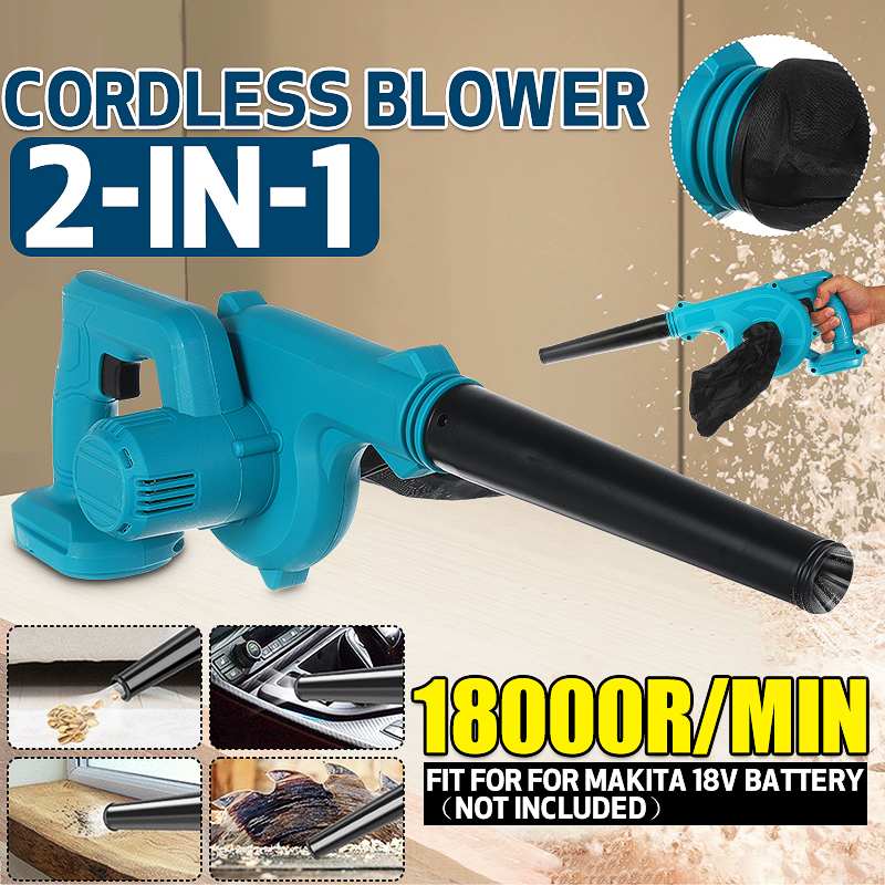 Cordless Electric Air Blower For Makita 18V Li-ion Battery Vacuum Cleaning Blower Leaf Computer Dust Collector Power Tools