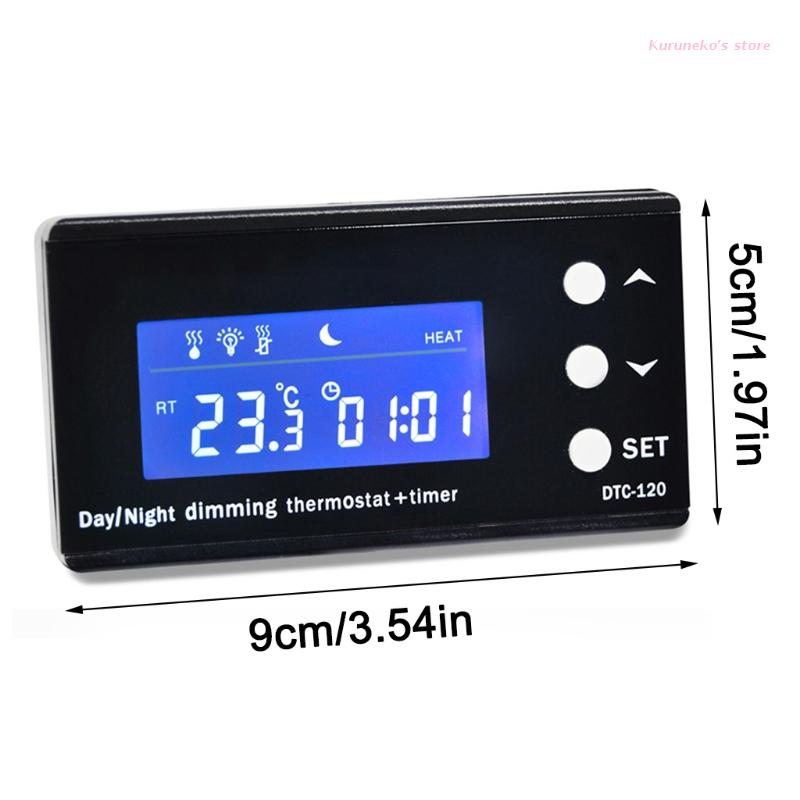 Digital Display Reptile Pet Nest Thermostat High P... – Grandado - Thermostat For Reptile Heat Mat With Precision Temperature Monitoring