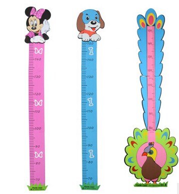 160 cm kleur cartoon EVA baby giraffe voeten tall Hoogte stickers kinderkamer Kinderen FIG heerser Willekeurige Colorfree