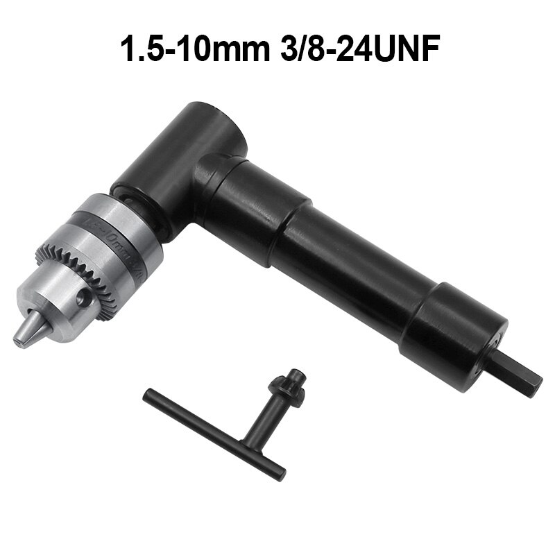 90 Degree Right Angled Chuck Electric Drill Keyless Three-jaw Chuck Corner Impact Drill-Chuck Adapter Bend Extension Adaptor
