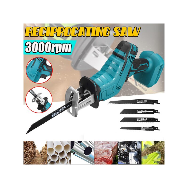 Min Cordless Electric Reciprocating Saw Outdoor Saber Saw Kit