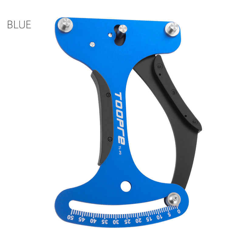 Toopre Fiets Spaak Spanningsmeter Mountainbike Velg Wiel Groep Spanning Meting Afwijking Correctie Tool: Blauw