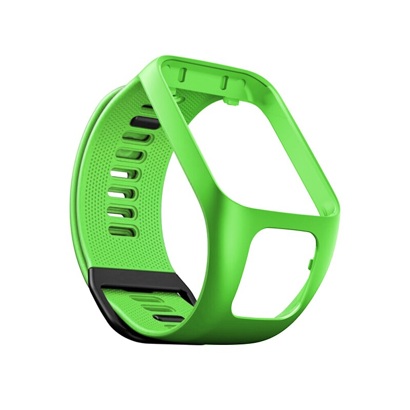Til tomtom runner 2 3 tændrør 3 gps 3 sportsudskiftning armbåndsbånd tom 2 3- serie silikone smart tilbehør armbånd: Grøn