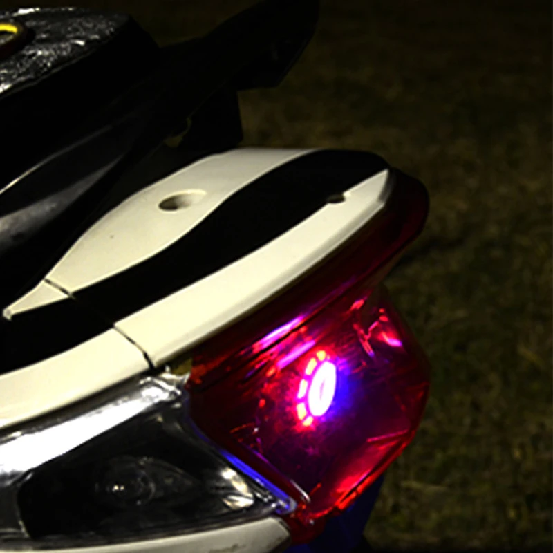 1PC Moto lampe d'avertissement ange oeil Moto phare 1157 frein queue arrière LED Moto lumière Moto accessoires universels
