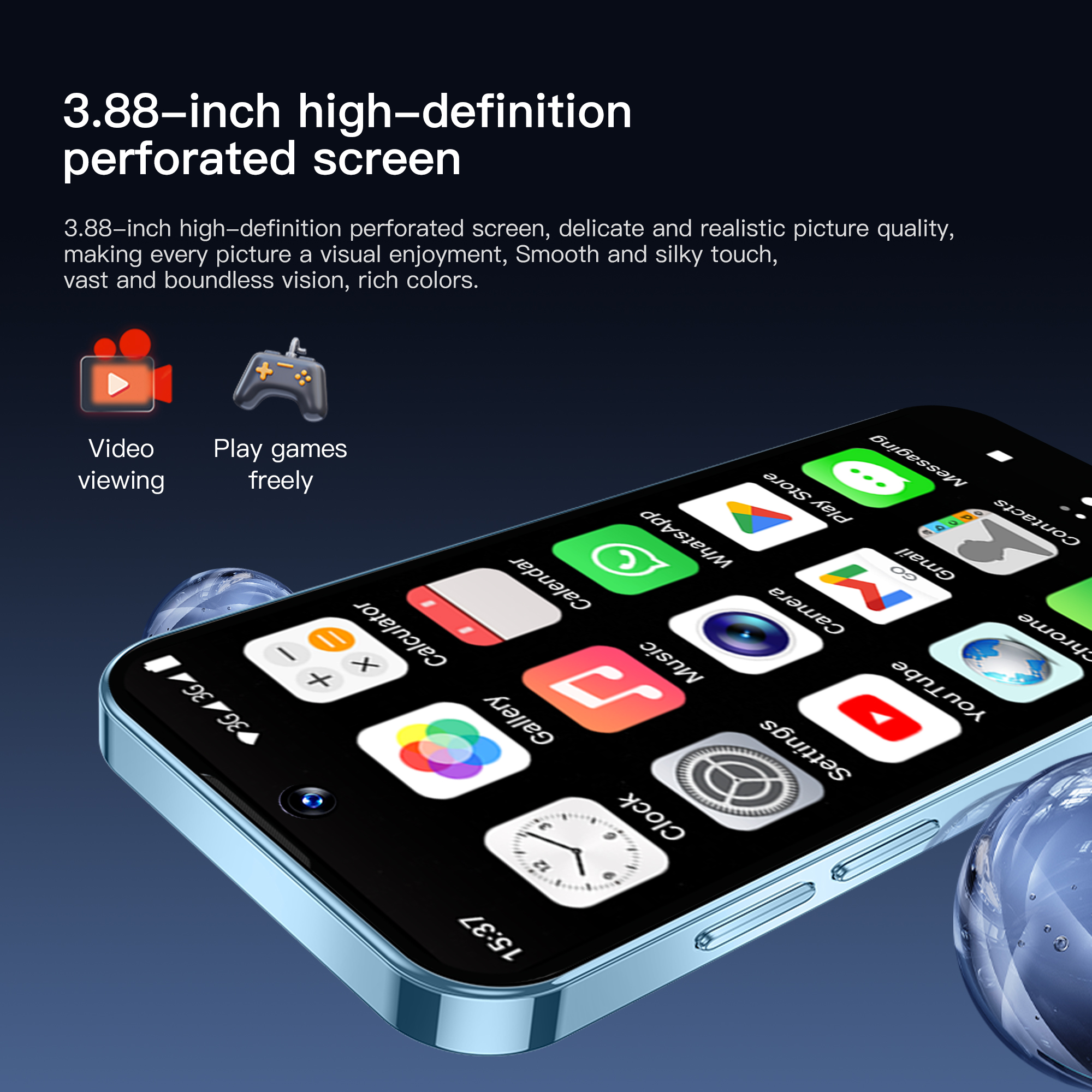 Oficial servo 19e max 3g pequeno smartphone os android10.0 play store 2gb + 16gb wifi rosto desbloquear 3.88 "tela cheia mini celulares