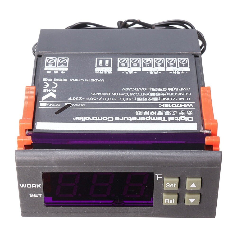 WH7016K DC12V Digitale Halbleiter Temperatur Regler Thermoelektrische Kühler Peltier Thermostat