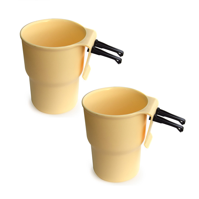 Auto Wasserbecherhalter Auto Klimaanlage Steckdose Aufhängungshalterung feste Halterung Tasse multifunktionales Getränkeregal: Gold