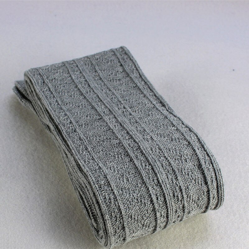 #39 für damen, lange wintersocken im harajuku-stil, knielange socken, warme, einfarbige freizeitsocken für damen: Grau