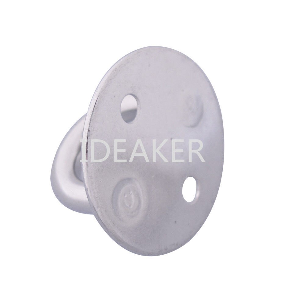 2PCS 304 Stainless Steel M8 Ring Round Sail Shade Pad Eye Plate Boat Rigging