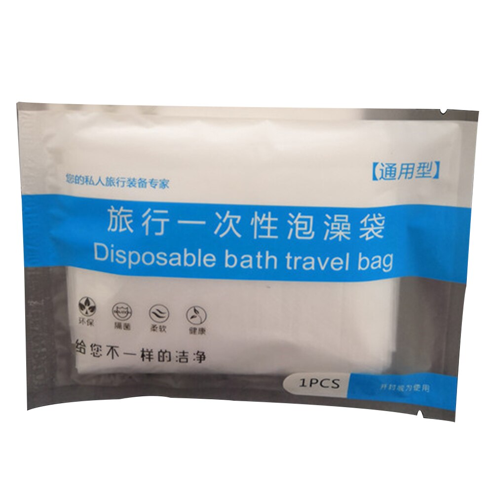 Clear Bathroom Accessories Hotel Salon Health Care Plastic Thickened Travel Adults Lining Portable Disposable Bathtub Cover Bag