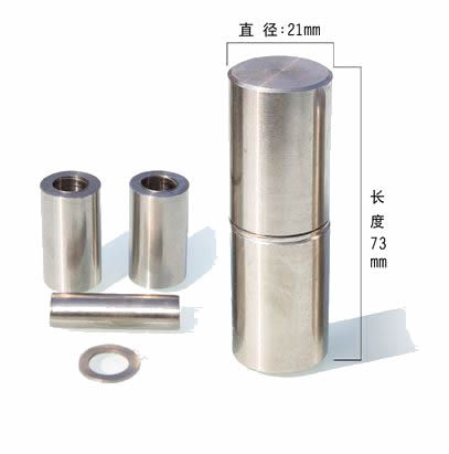 Charnières cylindriques en acier inoxydable 304 | Charnière industrielle, solide et robuste, sans rouille, détachable pour porte métallique extérieure: 25x80mm