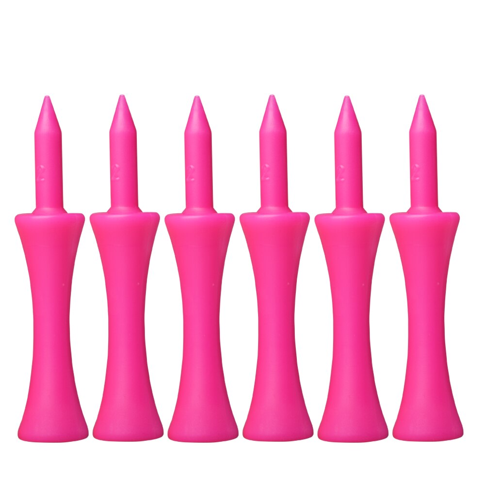 50Pcs/Pack Golf Tees Step Down Golf Plastic Tees Golf Tee Best for all Over Sized Drivers, Irons &amp; Hybrids. Longer Drives: 59mm Pink Colors