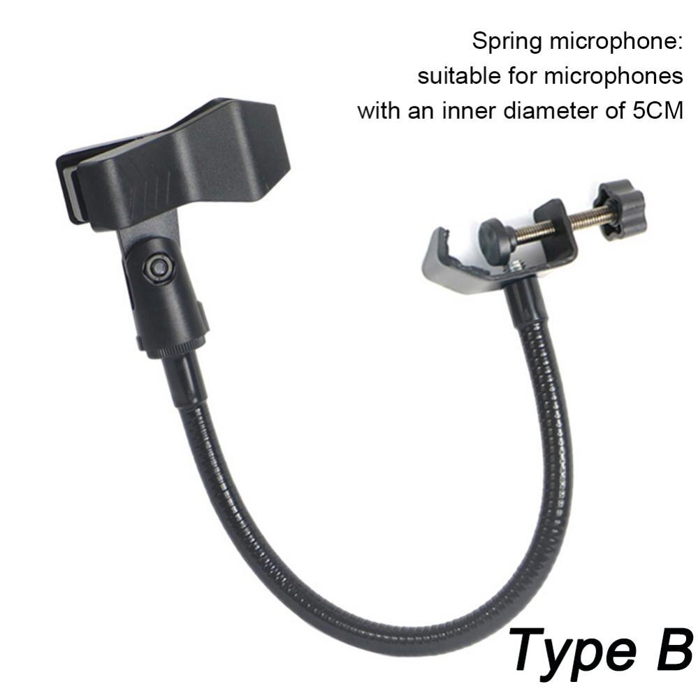 Universal Microphone Mobile Phone Tablet Stand Bracket HolderS Hose Adjustable Clip Shockproof Frame Tripod Accessories: Type-B